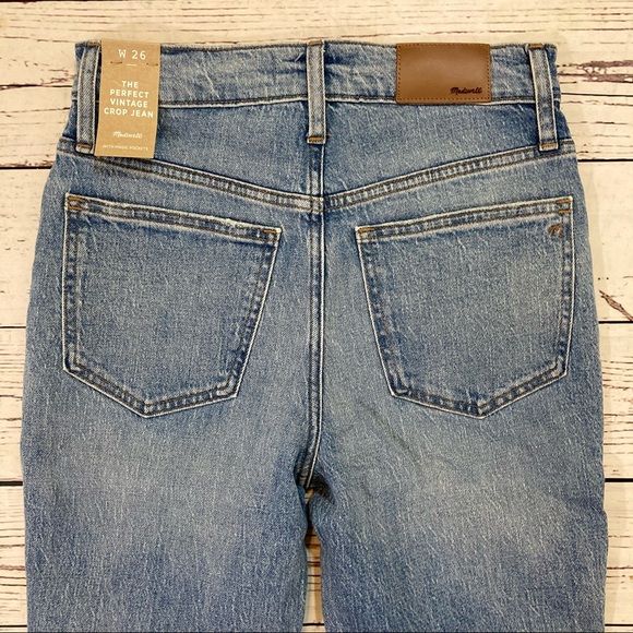 Madewell The vintage crop high waist jeans NWT - Picture 14 of 14